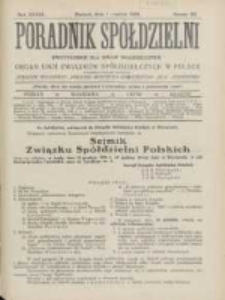 Poradnik Spółdzielni: dwutygodnik dla spraw spółdzielczych: organ Unji Związków Spółdzielczych w Polsce 1926.12.01 R.33 Nr23