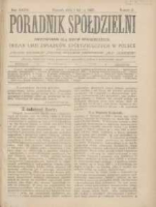 Poradnik Spółdzielni: dwutygodnik dla spraw spółdzielczych: organ Unji Związków Spółdzielczych w Polsce 1927.02.01 R.34 Nr3