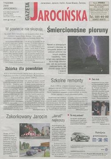 Gazeta Jarocińska 2001.08.03 Nr31(564)