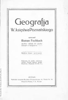 Geografja W. Księstwa Poznańskiego