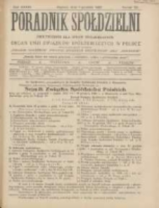 Poradnik Spółdzielni: dwutygodnik dla spraw spółdzielczych: organ Unji Związków Spółdzielczych w Polsce 1927.12.01 R.34 Nr23