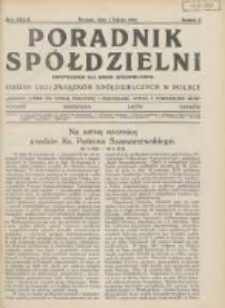 Poradnik Spółdzielni: dwutygodnik dla spraw spółdzielczych: organ Unji Związków Spółdzielczych w Polsce 1932.02.01 R.39 Nr3