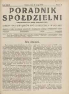 Poradnik Spółdzielni: dwutygodnik dla spraw spółdzielczych: organ Unji Związków Spółdzielczych w Polsce 1932.02.15 R.39 Nr4