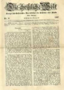 Die Christliche Welt: evangelisches Gemeindeblatt für Gebildete aller Stände. 1897.04.22 Jg.11 Nr.16