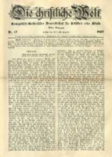 Die Christliche Welt: evangelisches Gemeindeblatt für Gebildete aller Stände. 1897.04.29 Jg.11 Nr.17