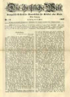 Die Christliche Welt: evangelisches Gemeindeblatt für Gebildete aller Stände. 1897.05.06 Jg.11 Nr.18