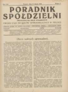 Poradnik Spółdzielni: dwutygodnik dla spraw spółdzielczych: organ Unji Związków Spółdzielczych w Polsce 1934.03.15 R.41 Nr6