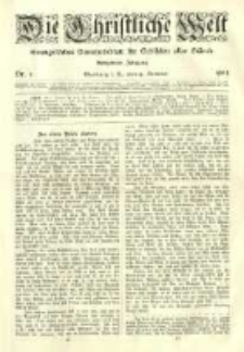 Die Christliche Welt: evangelisches Gemeindeblatt für Gebildete aller Stände. 1904.01.14 Jg.18 Nr.3