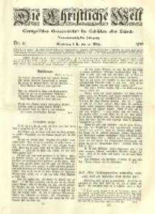 Die Christliche Welt: evangelisches Gemeindeblatt für Gebildete aller Stände. 1910.03.17 Jg.24 Nr.11