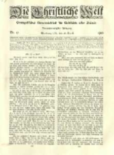 Die Christliche Welt: evangelisches Gemeindeblatt für Gebildete aller Stände. 1910.04.28 Jg.24 Nr.17