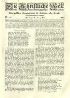 Die Christliche Welt: evangelisches Gemeindeblatt für Gebildete aller Stände. 1910.05.19 Jg.24 Nr.20