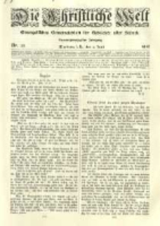 Die Christliche Welt: evangelisches Gemeindeblatt für Gebildete aller Stände. 1910.06.02 Jg.24 Nr.22