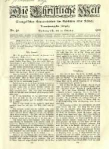 Die Christliche Welt: evangelisches Gemeindeblatt für Gebildete aller Stände. 1910.10.20 Jg.24 Nr.42