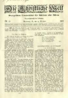 Die Christliche Welt: evangelisches Gemeindeblatt für Gebildete aller Stände. 1910.10.27 Jg.24 Nr.43