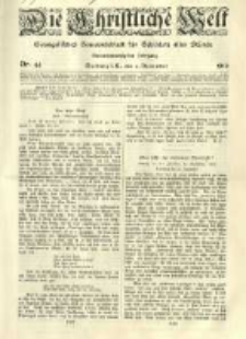 Die Christliche Welt: evangelisches Gemeindeblatt für Gebildete aller Stände. 1910.11.03 Jg.24 Nr.44