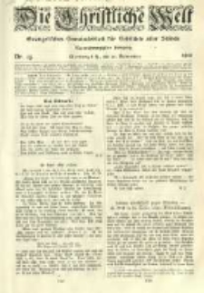 Die Christliche Welt: evangelisches Gemeindeblatt für Gebildete aller Stände. 1910.11.10 Jg.24 Nr.45