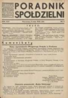 Poradnik Spółdzielni: organ Związku Spółdzielni Rolniczych i Zarobkowo-Gospodarczych Rzczpl.Polskiej: dwutygodnik dla spraw spółdzielczych 1936.05.05 R.43 Nr9