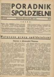 Poradnik Spółdzielni: organ Związku Spółdzielni Rolniczych i Zarobkowo-Gospodarczych Rzczpl.Polskiej: dwutygodnik dla spółdzielni kredytowych 1937.01.20 R.44 Nr2