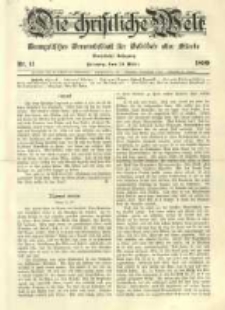 Die Christliche Welt: evangelisches Gemeindeblatt für Gebildete aller Stände. 1899.03.16 Jg.13 Nr.11