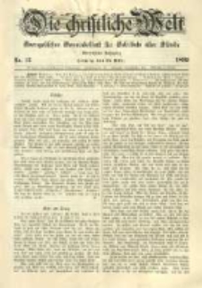 Die Christliche Welt: evangelisches Gemeindeblatt für Gebildete aller Stände. 1899.03.23 Jg.13 Nr.12