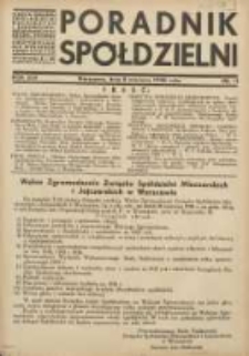 Poradnik Spółdzielni: organ Związku Spółdzielni Rolniczych i Zarobkowo-Gospodarczych Rzczpl.Polskiej: dwutygodnik dla spółdzielni kredytowych 1938.06.05 R.45 Nr11