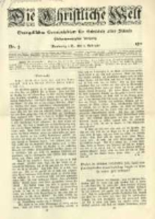 Die Christliche Welt: evangelisches Gemeindeblatt für Gebildete aller Stände. 1911.02.02 Jg.25 Nr.5