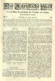 Die Christliche Welt: evangelisches Gemeindeblatt für Gebildete aller Stände. 1911.02.09 Jg.25 Nr.6