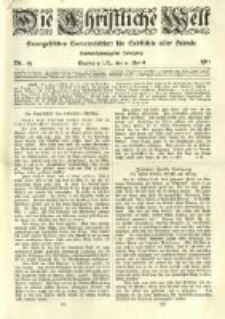 Die Christliche Welt: evangelisches Gemeindeblatt für Gebildete aller Stände. 1911.04.13 Jg.25 Nr.15