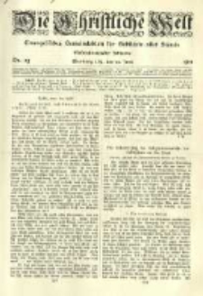 Die Christliche Welt: evangelisches Gemeindeblatt für Gebildete aller Stände. 1911.06.22 Jg.25 Nr.25