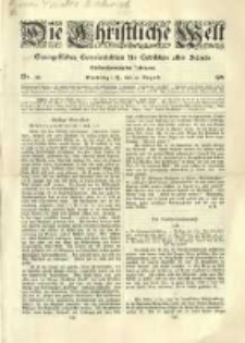 Die Christliche Welt: evangelisches Gemeindeblatt für Gebildete aller Stände. 1911.08.10 Jg.25 Nr.32