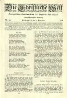 Die Christliche Welt: evangelisches Gemeindeblatt für Gebildete aller Stände. 1911.11.09 Jg.25 Nr.45