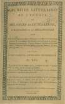 Archives littéraires de l'Europe: ou mélanges de littérature, d'histoire et de philosophie par une société de gens de lettres. Suivis d'une Gazette littéraire universelle. 1805 T.6 No.16
