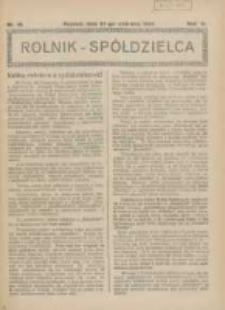 Rolnik-Spółdzielca 1926.06.27 R.3 Nr13