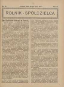 Rolnik-Spółdzielca 1927.05.15 R.4 Nr10