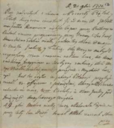 Z Warszawy 21.11.1771