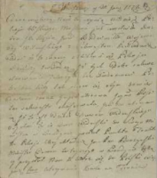 Z Warszawy 30.01.1772