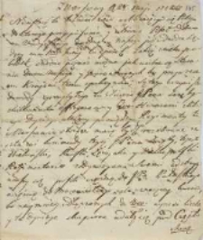 Z Warszawy 28.05.1772