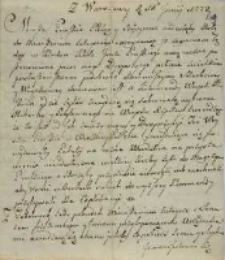 Z Warszawy 11.07.1772