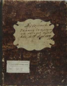 Dziennik Pałacowy do zapisywania różnych wydatków od 1-go lipca 1859/60