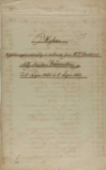 Wykaz wypłaconych pieniędzy na rachunek Jaśnie Wielmożnych Dziedziców z Kassy Majętności Kórnickiej od 1o lipca 1862 do 1o lipca 1863