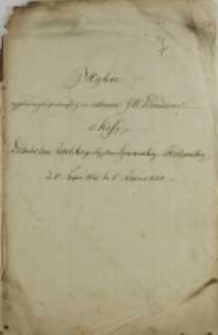 Wykaz wypłaconych pieniędzy na rachunek JW Dziedziców z Kassy Dochodów lasu Zwolskiego, Majętności Granowskiej i Trzebawskiej od 1o lipca 1863 do 1o lipca 1864