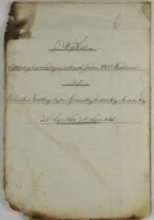 Wykaz wypłaconych pieniędzy na rachunek Jaśnie Wielmożnych Dziedziców z Kassy Dochodów lasu Zwolskiego, Majętności Granowskiej, Trzebawskiej i Sarnowskiej od 1o lipca 1864 do 1o lipca 1865