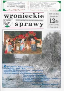 Wronieckie Sprawy 1996.12 R.7 Nr12(71)