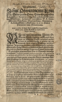 Postilla albo wykłady Ewanieliy niedźielnych y świąt uroczystych przez cały rok Kościoła Krześciańskiego [...] napisana przez [...] Cz.1