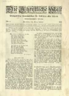 Die Christliche Welt: evangelisches Gemeindeblatt für Gebildete aller Stände. 1912.01.04 Jg.26 Nr.1