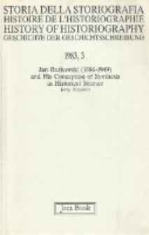 Jan Rutkowski (1886-1949) and His Conception of Synthesis in Historical Science
