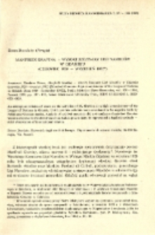 Manfredi Gravina - Wysoki Komisarz Ligii Narodów w Gdańsku (czerwiec 1929 - wrzesień 1932)
