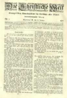 Die Christliche Welt: evangelisches Gemeindeblatt für Gebildete aller Stände. 1912.01.18 Jg.26 Nr.3