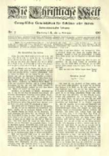 Die Christliche Welt: evangelisches Gemeindeblatt für Gebildete aller Stände. 1912.02.15 Jg.26 Nr.7