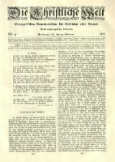 Die Christliche Welt: evangelisches Gemeindeblatt für Gebildete aller Stände. 1912.02.29 Jg.26 Nr.9